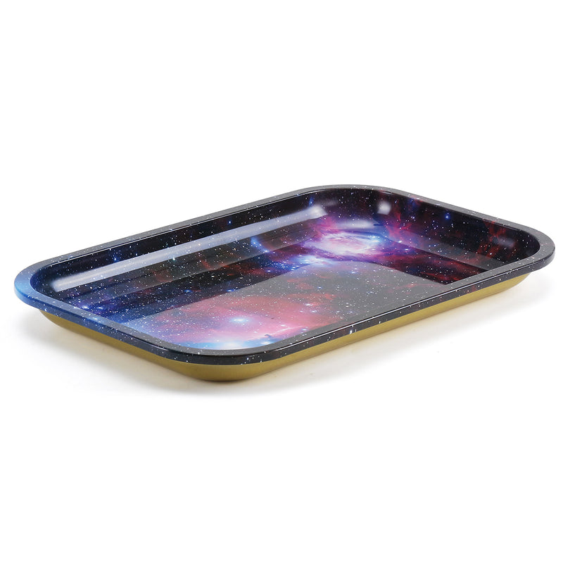 280x180mm Mini Cool Rolling Tray Metal Smoking Holder Plate Metal Sheet