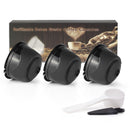 3Pcs/Set 50-100ml Plastic Refillable Coffee Capsule Cup Reusable Coffee Pods w/ 8ml Coffee Spoon Brush for Dolce Gusto Brewer