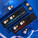 Zanmoo S0009 Dreamy Glass Dipped Ink Fountain Pen Gift Set 4/7 Pcs Per Set Creative Quick Sand Glass pen Crystal Pen Set