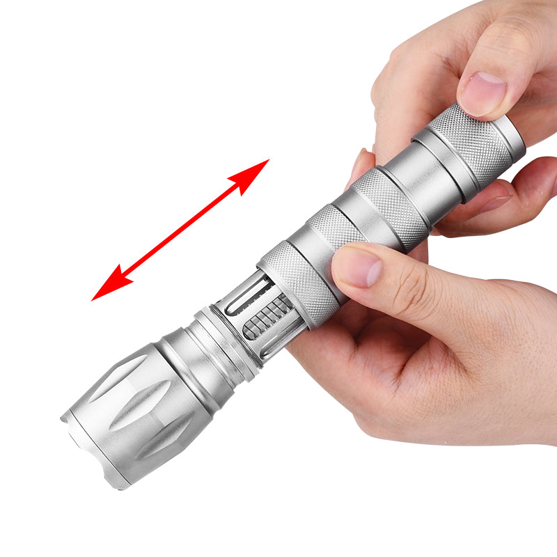 XANES GM1173 800 Lumens Zoomable Repellent Flashlight AAA Battery 6 Modes Torch Light Camping Hunting Portable Work Lamp Mosquito Lamp