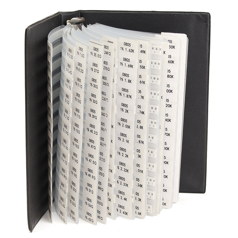 5525PCS 221 Values 0805 Chip Resistors SMD 1% 0-20M Assortment Kit Sample Book