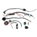 50CC-125CC Mini ATV Complete Wiring Harness CDI STATOR 6 Coil Pole Ignition Electric