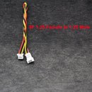 DIY 1.25mm 3Pin Male Female Connector-plug Adapter Cable for FPV Camera Flight Controller