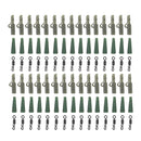 90pcs Carp Fishing Tackle Safety Lead Clip + Quick Change Swivels + Tail Rubbers Set
