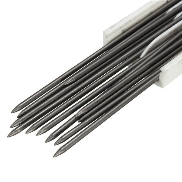 2.0 mm 2B Lead Holder Metal Mechanical Drafting Drawing Pencil 12PCs Leads