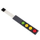 3Pcs 4 Key Press Film Switch Module Single Chip Microcomputer Extended Keyboard Electronic Switch Module