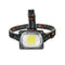 XANES SYT002 850LM COB Headlamp 3 Modes Night Warning Light Camping Hunting Portable Emergency Lantern 18650