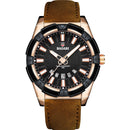 BAGARI 8001 Fashion Men Watch Waterproof Automatic Calendar Luminous Display Quartz Watch