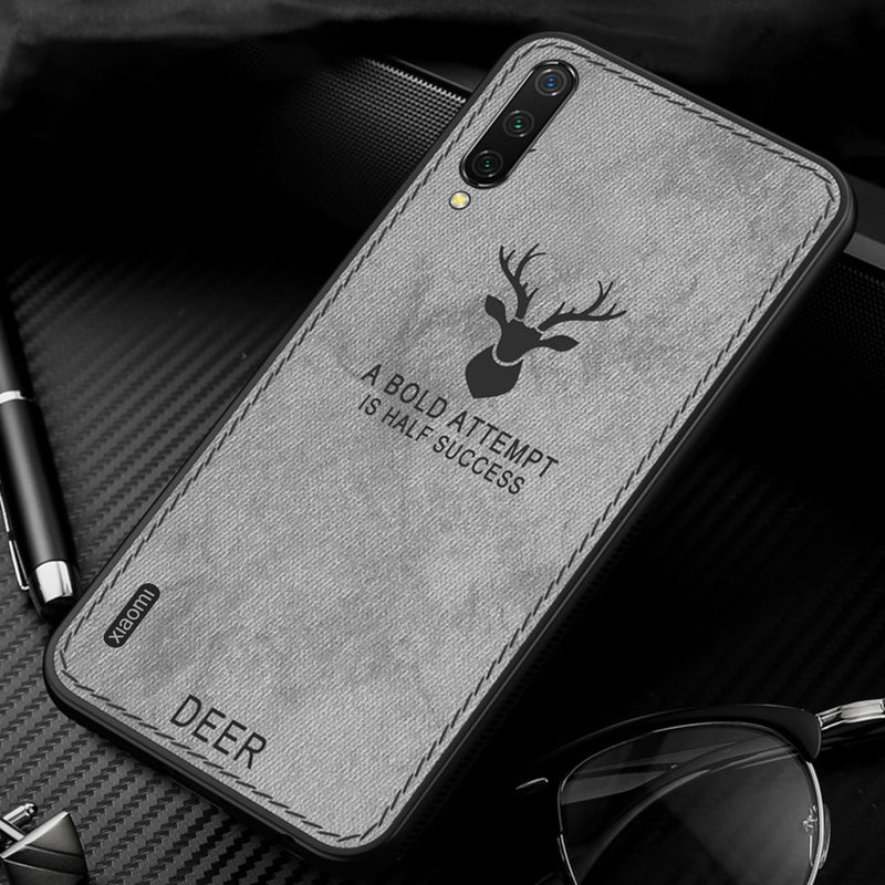 BAKEEY Deer Canvas Cloth Shockproof Protective Case for Xiaomi Mi A3 / Xiaomi Mi CC9E