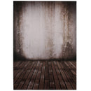 5x7FT Nanometer Retro Wall Wood Floor Photography Backdrop Background Studio Prop