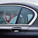 6x6.75 Inch Vinyl Car USA Eagle Wings United States Flag Bumper Window Stickers Decal