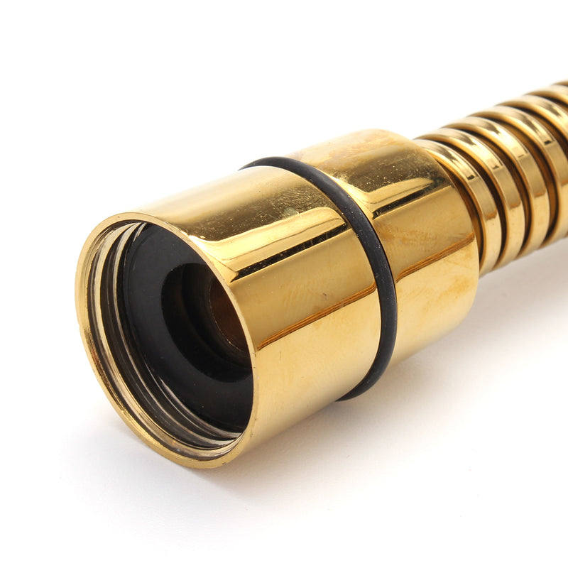 Gold 3 Function Shower Head 1.5 Metre Hose With Water Saving Bracket