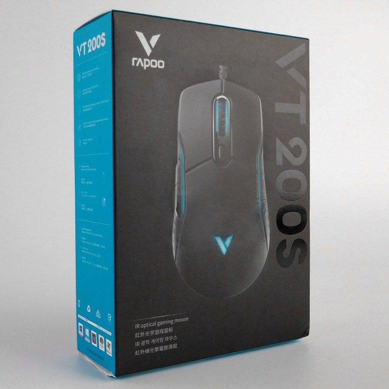 Rapoo VT200S USB Wired 16000DPI 400IPS 1000Hz RGB Optical Gaming Mouse