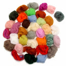 36 Colors Fiber Wool Yarn Roving Spinning Sewing Tools Trimming Merino Wool Fiber Roving for Needle Felting