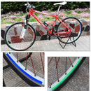 OUTERDO Fluorescent Bike Reflective Sticker MTB Road Cycling Motorcycle Car Wheel Tire Strip Bicycle
