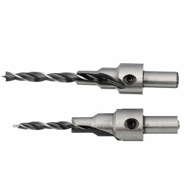 2pcs 4mm-5mm HSS 5 Flute Countersink Drill Bits Set Reamer Woodworking Chamfer