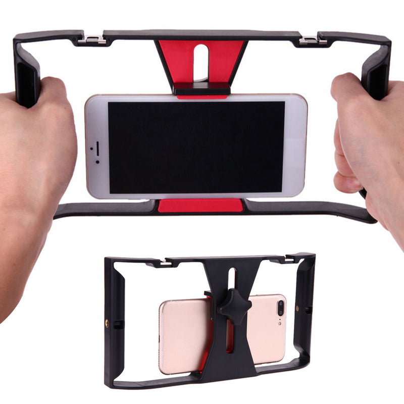 Video Camera Cage Anti-shake Protective Camera Handle Stabilizer for Cellphone