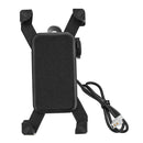 3.5-6inch Mobile Phone Holder Bracket USB Charger Motorcycle Mirror Mount