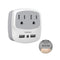 Multi US Plug Outlet Extender with 2 USB Wall Charger and Night Light for Cruise Ship Travel Power Adapter for Phone Charger Wall Plug