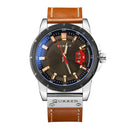 CURREN 8284 Casual Style Chronometer Quartz Watches Calendar Leather Strap Men Watch