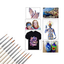 H&B 12 Pcs/Set Nylonhair Hook Line Pens Nylon Brush Painting Pens Brush Art Stationery Watercolor Drawing Painting Brush Pens Children DIY Art Supplies Tool