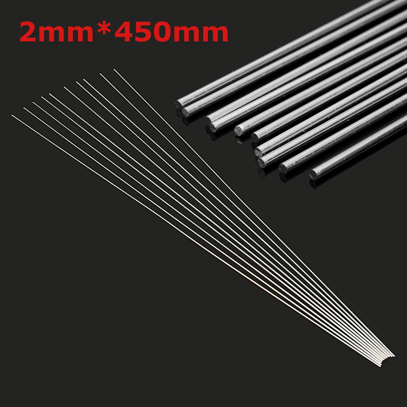 10pcs 2mmx45cm Aluminium Low Temperature Welding Brazing Rod for All AL Parts