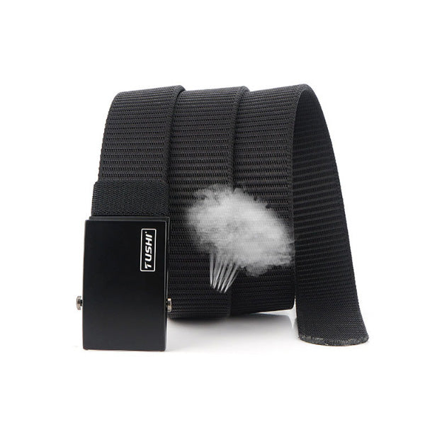 TUSHI 125cm Nylon Waist Belts Zinc Alloy Quick Release Inserting Buckle Tactical Belt