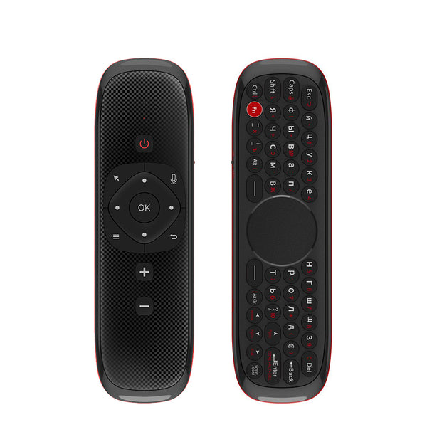 Wechip W2 Air Mouse Russian Keyboard  2.4g 6 Axis Gyroscope with TouchPad Anti-Lost Function Fly Air Mouse Per Android Tv Box /Mini Pc/Tv/Win 10
