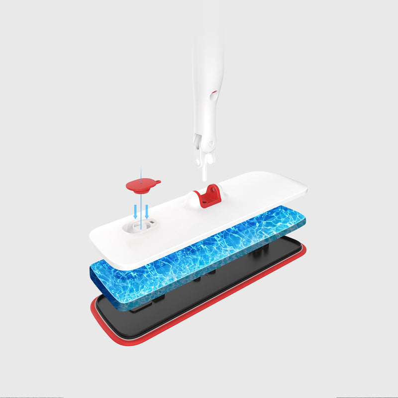 YIJIE 2 In 1 Flat Spray Floor Mop 360 Universal Rotating Home Cleaning Tools Microfiber Cloth from Xiaomi Youpin