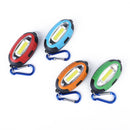 Outdooors COB LED Keychain Lamp Work Light Mini Pocket Torch Money Detector With Carabiner