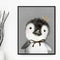Miico Hand Painted Oil Paintings Cartoon Penguin Paintings Wall Art For Home Decoration