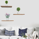 3 Pcs/set Wooden Wall Shelves Storage Racks Plants Holder Organizer Storage Shelf Bookshelf Home Decoration