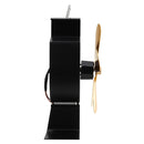 IPRee Black Fireplace 4 Blade Heat Powered Stove Fan komin Log Wood Burner Quiet Fan Heat Distribution Home Efficient  Eco Friendly