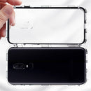 Bakeey Magnetic Adsorption Metal Frame Temerped Glass Back Cover Protective Case For OnePlus 6T