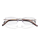 LianSanTitanium Portable Anti-fatigue Reading Glasses Frameless Resin Alloy Presbyopic Glass L8085