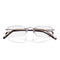 LianSanTitanium Portable Anti-fatigue Reading Glasses Frameless Resin Alloy Presbyopic Glass L8085