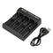 Alonefire 3.7V 4 Slot Universal Intelligent Battery Charger with short circuit protection For Li-ion Battery 18650 26650 14500