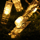 4.2M USB Battery Powered 40LED Photo Picture Peg Clip Fairy String Light Holiday Party Hanging Decor
