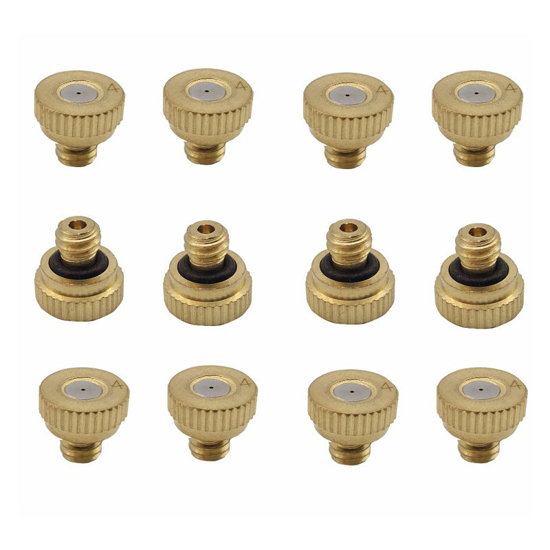 6-18M Outdoor Mist Coolant System Beige Misting Cooling Kit for Greenhouse Garden Patio Watering Irrigation System