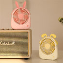 Well Star WT-F14 Portable Handheld Mini USB Fan Chargeable Desktop Air Cooling Fan With Lanyard Desk Mini Fan Dual Use Home Student Portable Desktop Office Fan