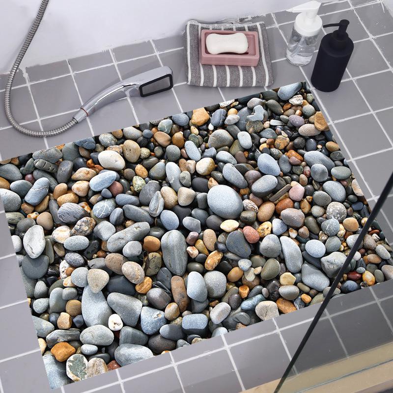 Vatican 3d Wall Sticker Cobblestone Home Decoration Bathroom Floor Anti Skid