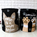 Dirty Clothes Storage Baskets Toy Storage Bucket Cartoon Folding Fabric Hamper Marble Laundry Basket