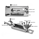 LAOTIE Multifunctional Tools Mini Bike Tool 15 IN 1 Outdoor Home Camping Hiking Portable Tool