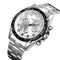 SKMEI 1366 Business Stainless Steel Waterproof Analog Quartz Watch Men Wristwatch