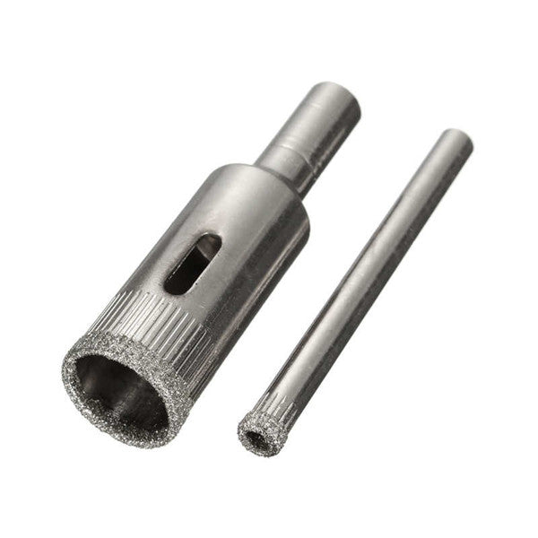 11Pcs 3-14mm Diamond Coated Core Hole Saw Drill Bit Set Tools for Tiles Marble Glass