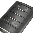 6 Button 315Hz Keyless Entry Remote Key Fob Transmitter for Cadillac Escalade