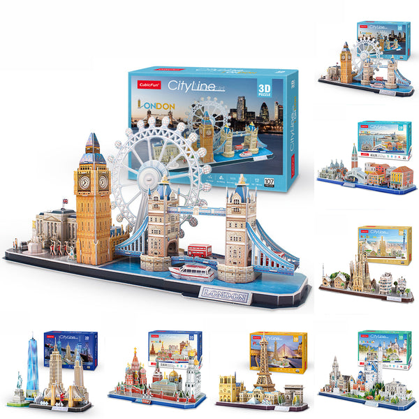 3D Puzzles Models Taj Mahal Colosseum Architecture Model Kits Adult Kid Toys Gift