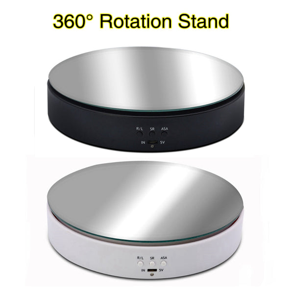 10KG Load-bearing Photography Photo Studio Speed Adjustable Rotary Jewelry Display Stand 360 Degree Electric Product Turntable