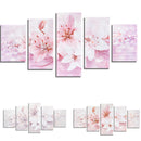 5PCS Lilies Frameless Modern Canvas Painting Mural Wall Picture Paintings Home Decoration