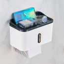 Bathroom Tissue Hand Paper Dispenser Holder Wall Mounted Tissue Box Not Drill